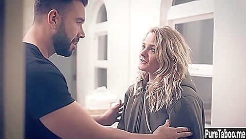 Smoking hot blonde slut in a bless of cum