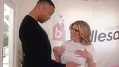 Cute girl fucked by three guys