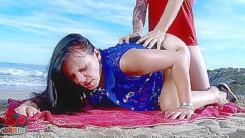 Sexy blonde fucked hardcore with a dildo