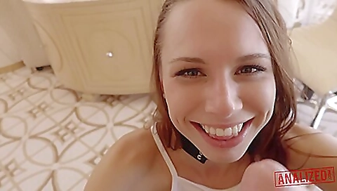 Sexy young chick gets pounded hard